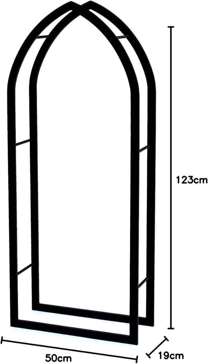 DanDiBo Kaminholzregal Innen Schwarz Metall Kaminholzständer MOS 123 cm Holzkorb Kaminholzhalter Feu