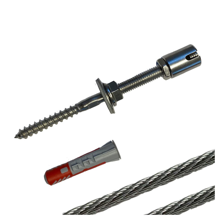 2 Stück Wandhalter Rankhilfe "M" - Wandabstand 50mm 2 Wandhalter, 2 Wandhalter