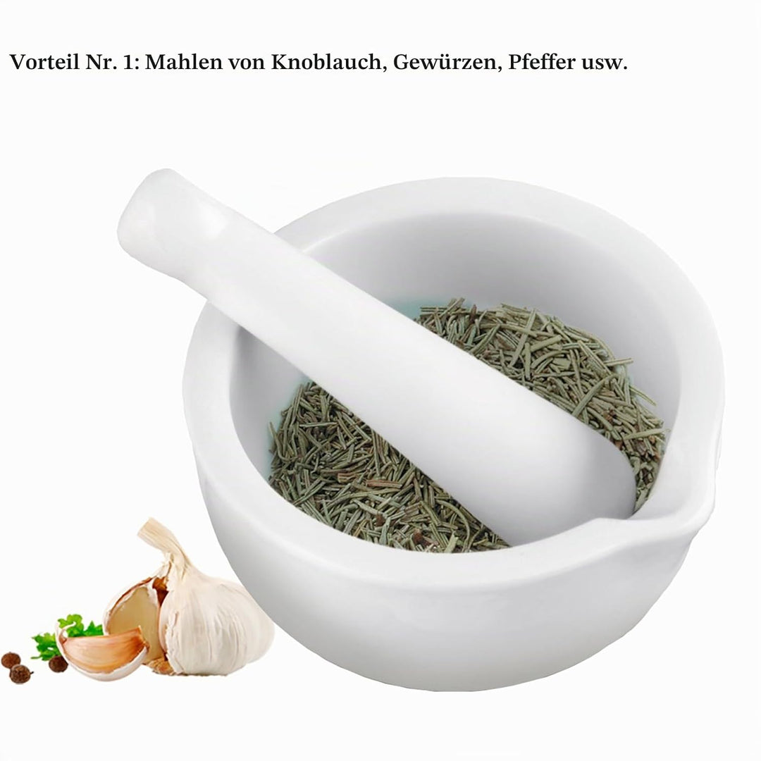 DeJivsin Mörser mit Stössel Klein, Mörser und Stössel set 10 cm, Mörser mit Stössel für Gewürze, Nüs