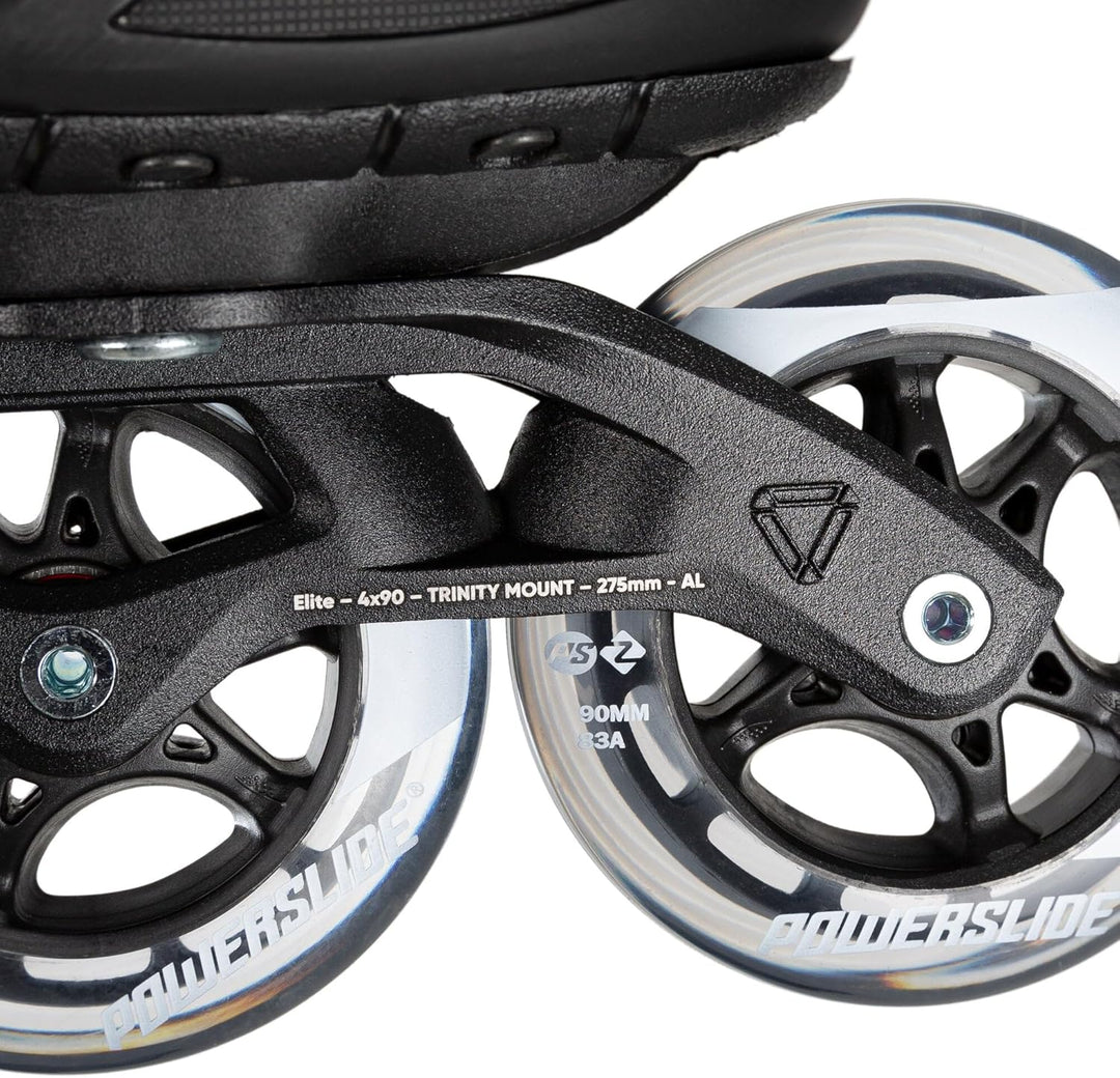 Powerslide Inline Skate Phuzion Xenon Black 90, für Fitness, für Damen und Herren 44, 44