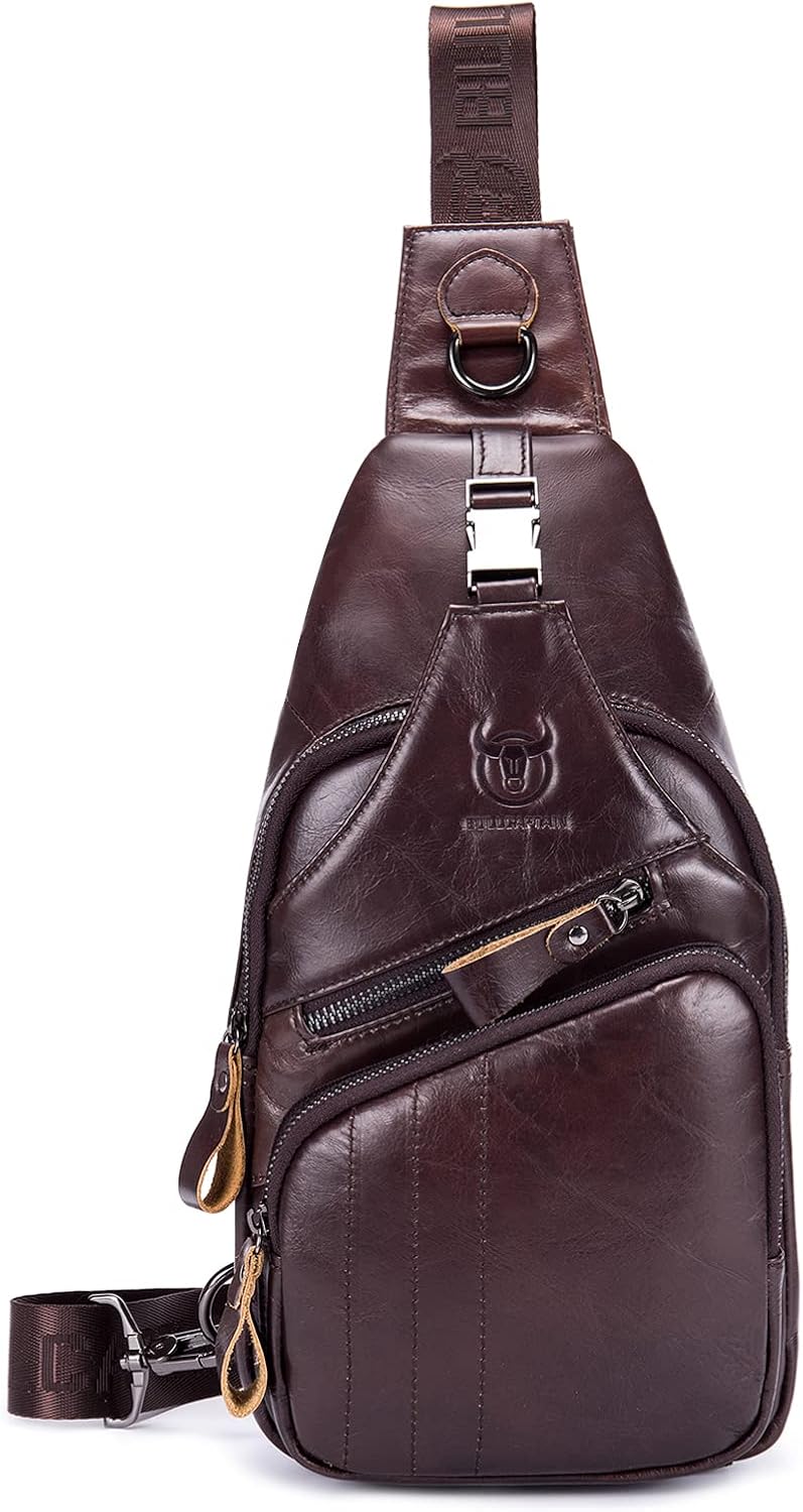 VARLIVOO Retro Herren Sling Bag Crossbody Bag Umhängetaschen Schultertasche Outdoor Sportarten Wande