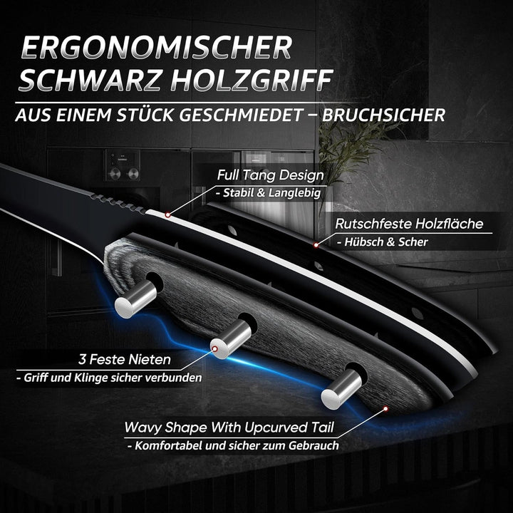 Dream Reach Filetiermesser Fisch Ausbeinmesser - Scharfe Fischmesser Full Tang Küchenmesser für Fisc