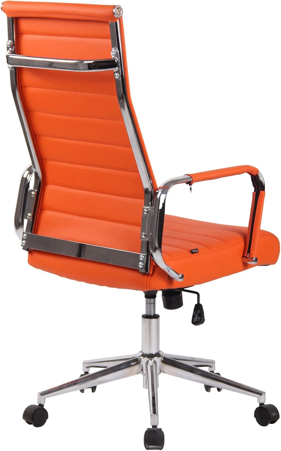 CLP Bürostuhl Kolumbus Kunstleder-Bezug I Höhenverstellbarer Schreibtischstuhl, Farbe:orange, Orange