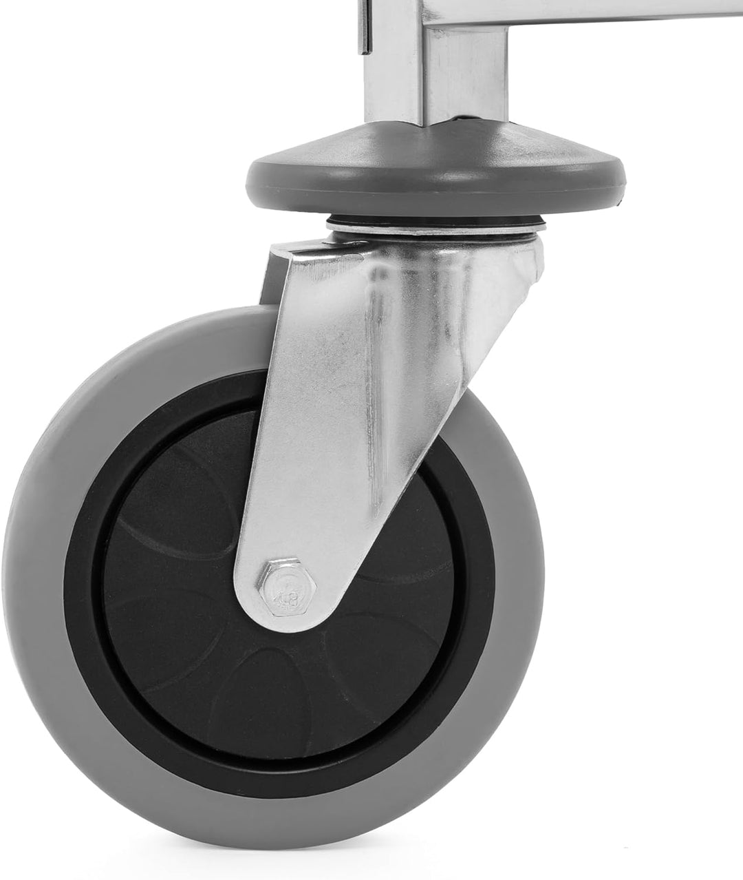 TECHNICA PRESTONA Servierwagen Edelstahl 3 Etagen mit Rollen & Bremse Quadratischer Griff 850x450x90