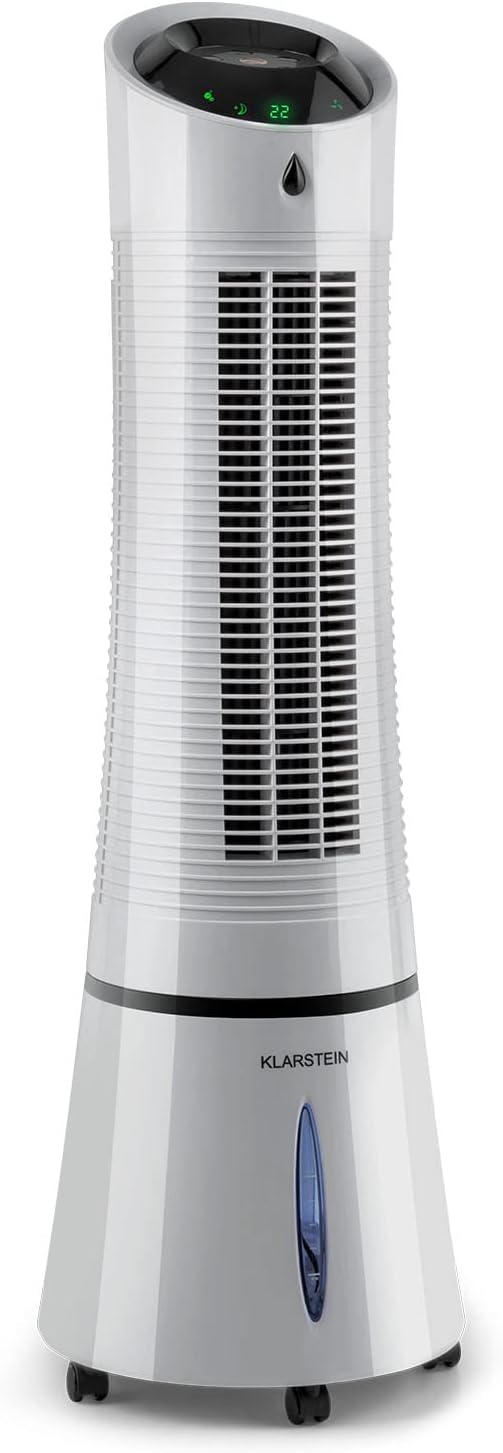 Klarstein 4-in-1: Luftkühler, Ventilator, Luftbefeuchter & Ionisation I 6 L Wassertank, Oszillation,