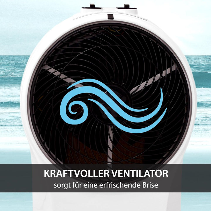 Syntrox Luftkühler mit Wasser Chilly | Verdunstungskühler | Luftbefeuchter, Multifunktions-Ventilato