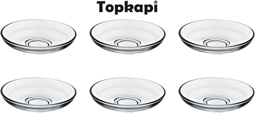 Topkapi – 18-TLG Türkisches Tee-Set Galata-Sultan, 6 Teegläser, 6 Untersetzer, 6 Teelöffel, Komplett