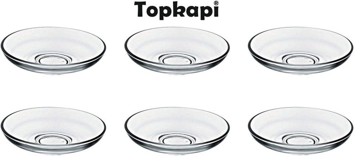 Topkapi – 18-TLG Türkisches Tee-Set Galata-Sultan, 6 Teegläser, 6 Untersetzer, 6 Teelöffel, Komplett