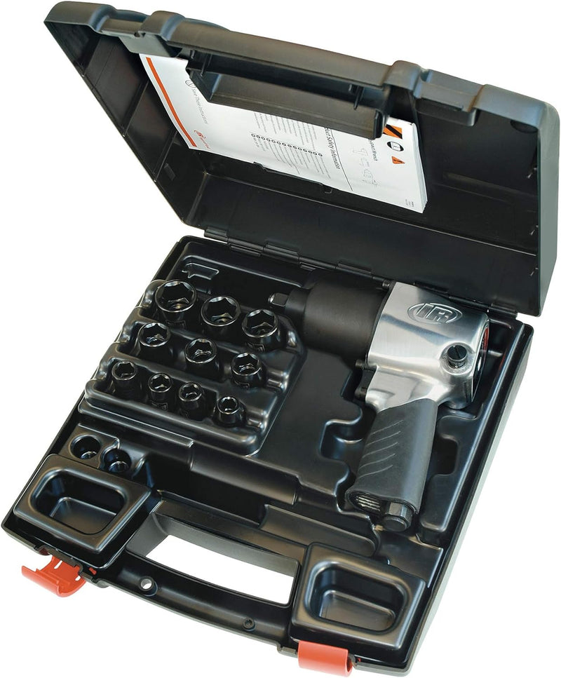 Ingersoll Rand Druckluft Schlagschrauber 231GXP-K, mit 610 Nm Drehmoment, Steckschlüsselset mit 10 N