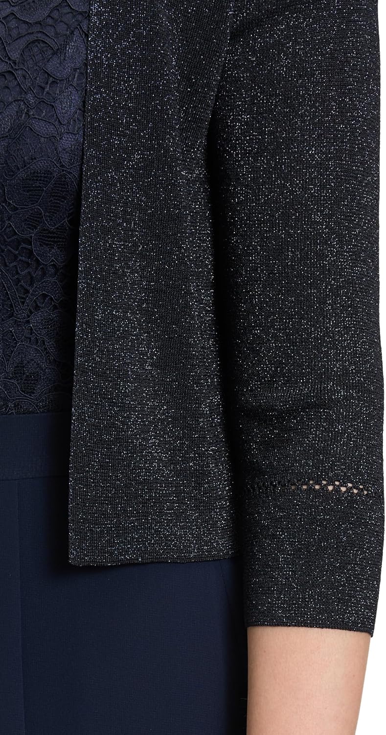 Vera Mont Damen Strickbolero ohne Verschluss S Blau, S Blau