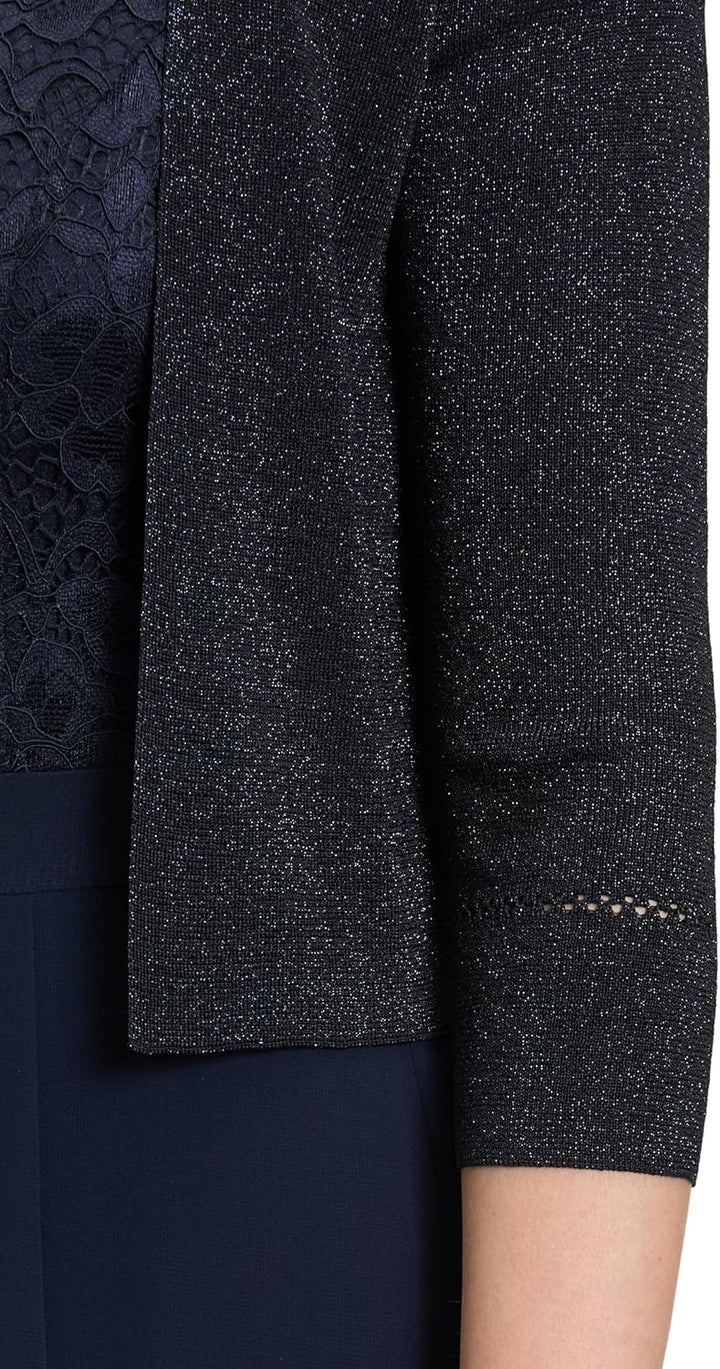 Vera Mont Damen Strickbolero ohne Verschluss S Blau, S Blau