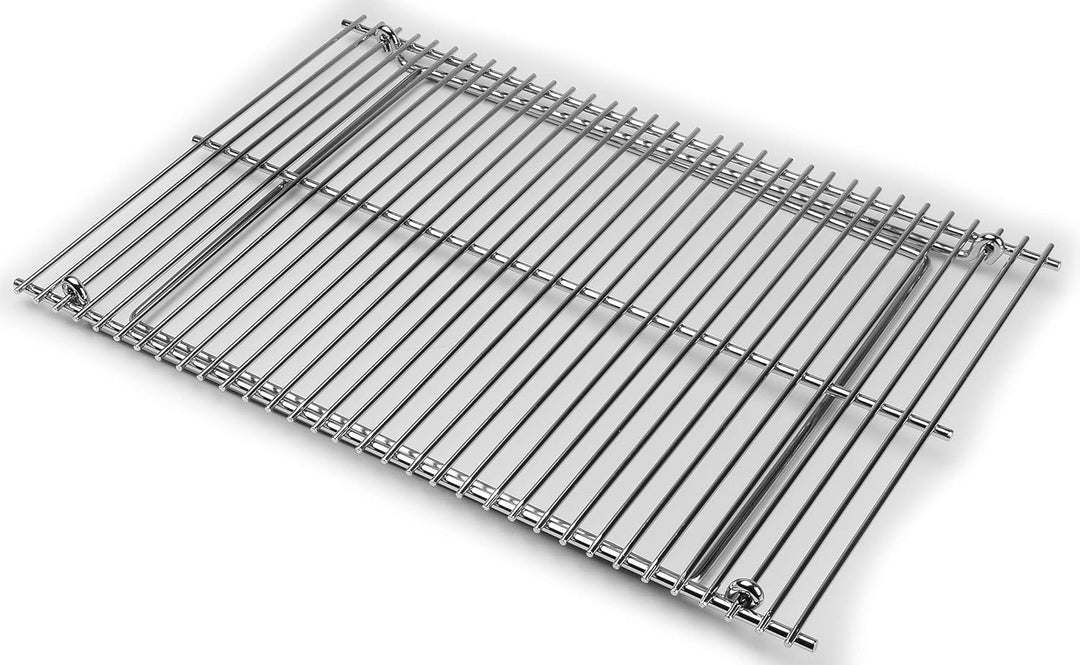 Campinggrill Grillrost, klappbar, 38 cm x 25 cm, rostfreier Stahl, vernickelt