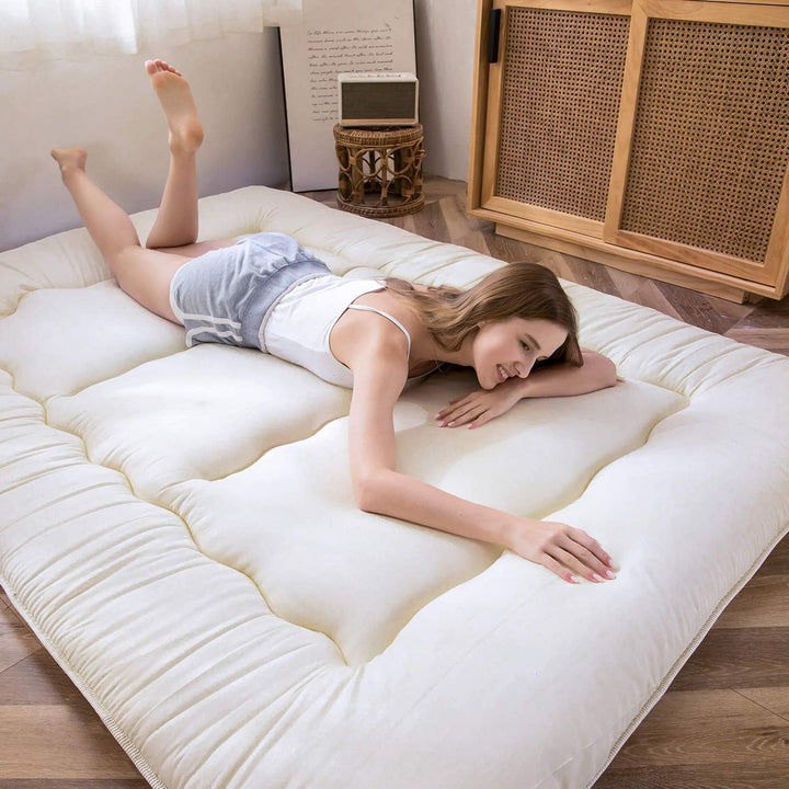 MAXYOYO Klappmatratze Futon Matratze Bodenmatratze Gepolsterte Japanische Tatami Gesteppte Bett, Dic
