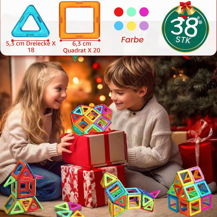 Magnetische Bausteine Spielzeug ab 3 Jahre alte Magnetspielzeug Magnete für Kinder Geschenk für Mädc
