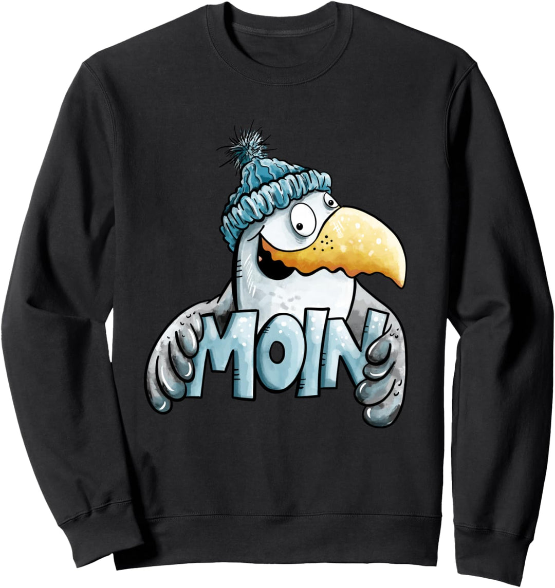 Nordsee Ostsee Moin Möwe I Urlaub Norddeutschland Sweatshirt