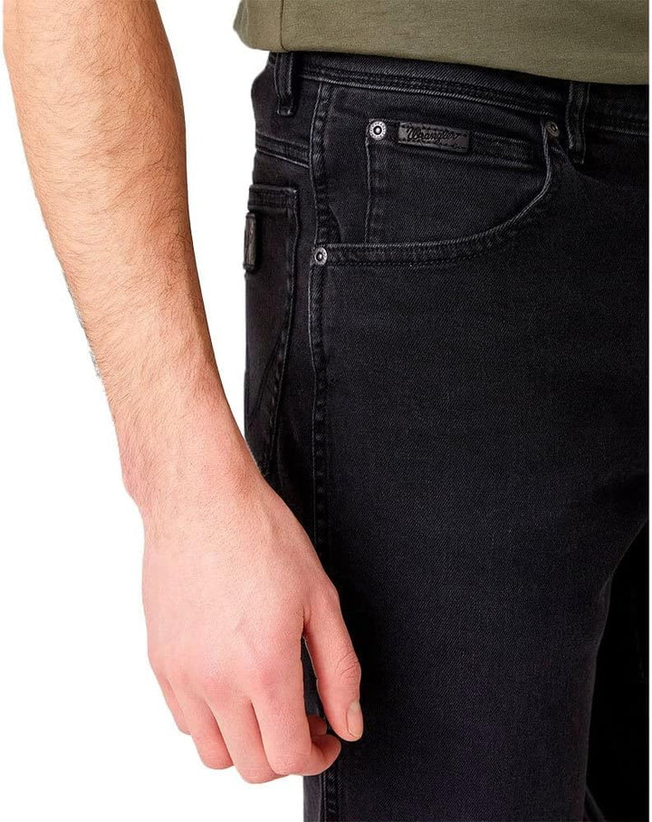 Wrangler Herren Texas Slim Jeans 28W / 32L Black Crow, 28W / 32L Black Crow