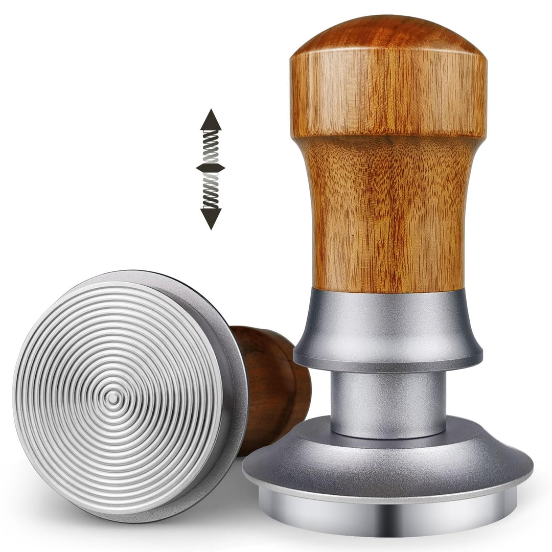 Tamper 51mm, 30lbs Druckregulierend Calibrated Espresso Tamper, Federbelastet Anpressdruck Kaffee Ta