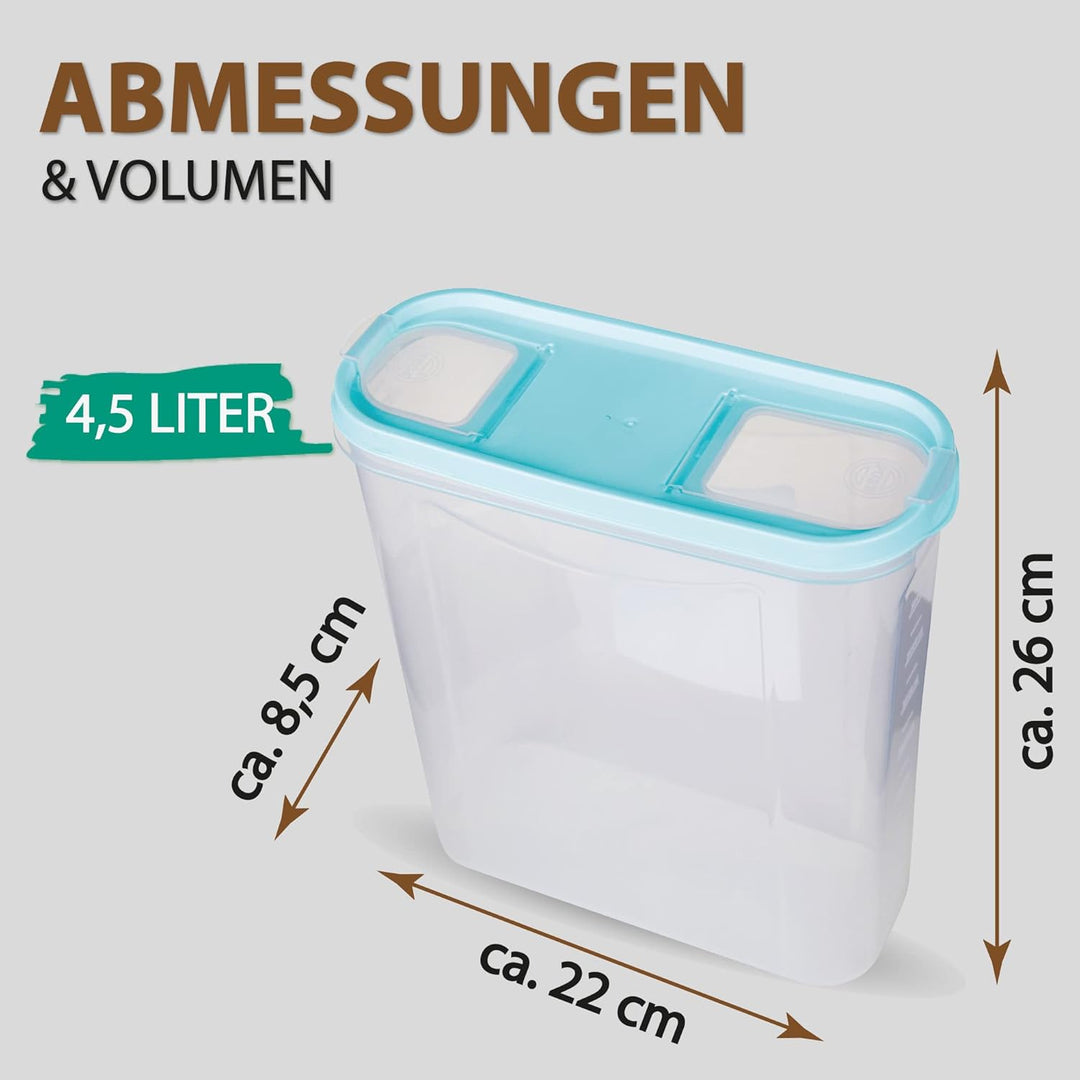 Bestgoodies Vorratsdosen mit Deckel (6er Pack - Altrose) 2,8 Liter, Luftdicht Schüttdose BPA frei le