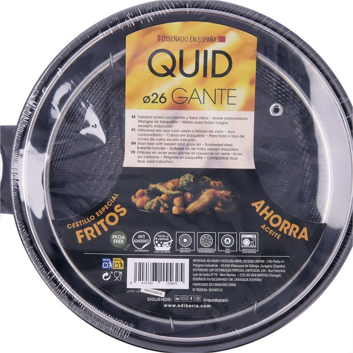 Arcuisine GANTE deep-fryer mit Korb und Glas Deckel [Anweisungen möglicherweise nicht in Englisch]