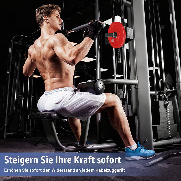 Gym Pin für Zusatzgewicht, Länge 110mm Durchmesser 10mm Gympin mit Federclip, Loading Pin Gewichtsst