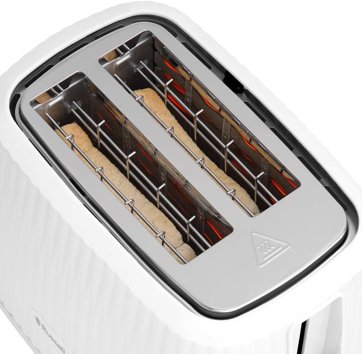 Russell Hobbs Toaster [für 2 Scheiben] Eden (6 Bräunungsstufen, Hebefunktion, Auftau-, Aufwärm- & St