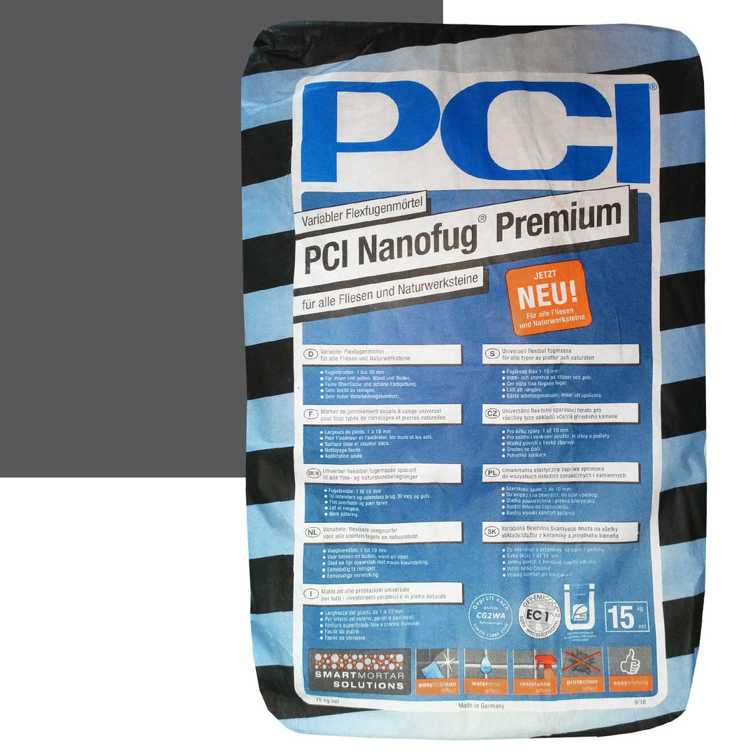 PCI Nanofug Premium 15kg Flexfugenm”rtel Nr. 47 Anthrazit, Anthrazit
