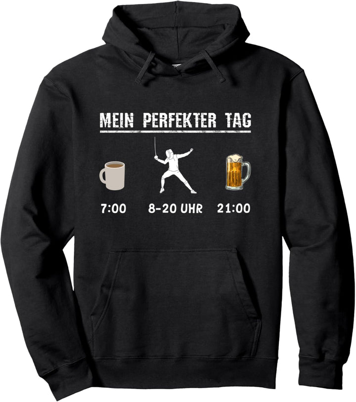 Fechten Lernen Spruch Bier Lustig Degen Kampfsport Fencing Pullover Hoodie