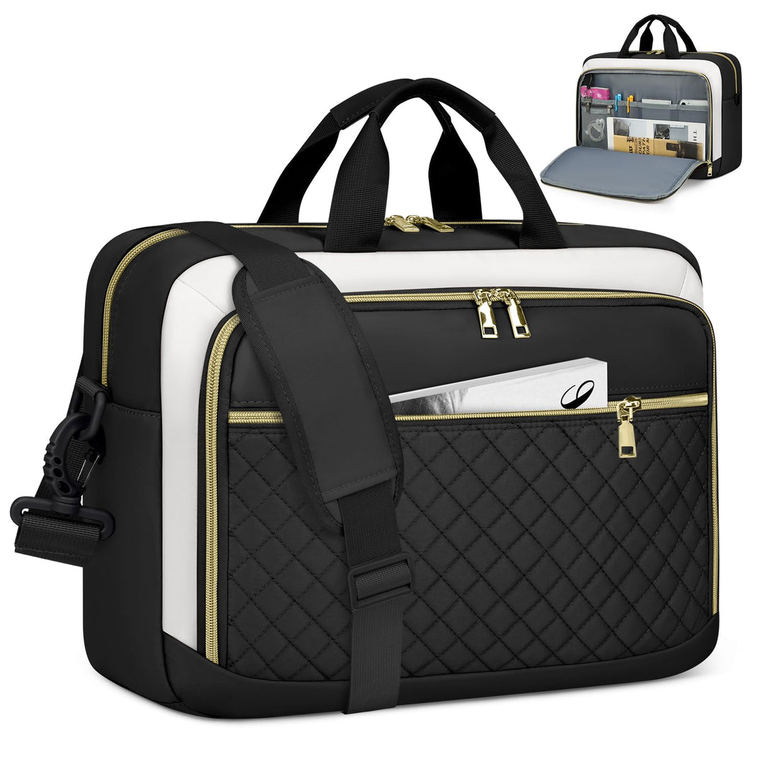 NEWHEY Laptoptasche 17,3 Zoll für Damen Laptop Aktentasche Computertasche Laptop Tasche Business Not