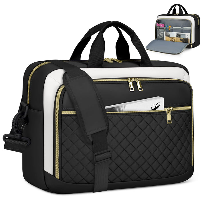 NEWHEY Laptoptasche 17,3 Zoll für Damen Laptop Aktentasche Computertasche Laptop Tasche Business Not