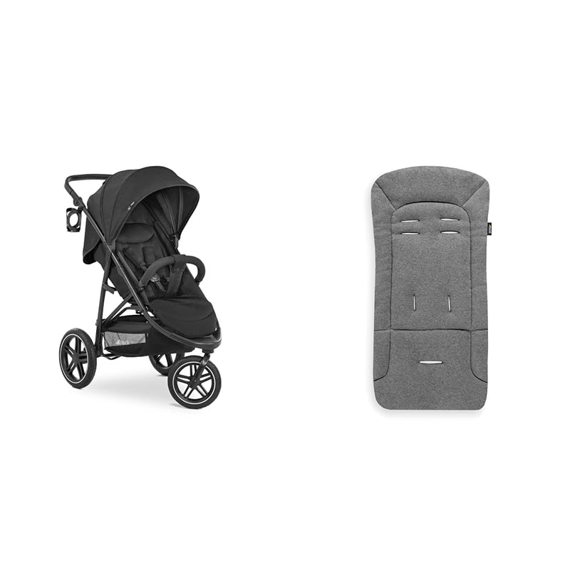 Hauck Dreirad Buggy Rapid 3R bis 25 kg & Universal Sitzauflage für Buggys, Kinderwagen, Fahrradanhän