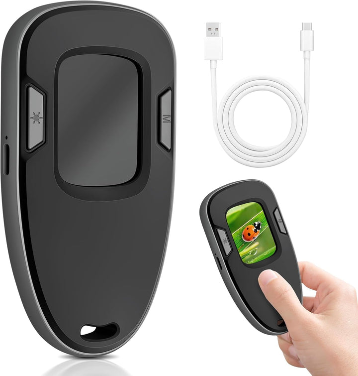 Luvan Lupe mit Licht,Handy-Mikroskop,Tragbares Mikroskop,2,0-Zoll IPS Farbdisplay,5X|9X|14X verstell