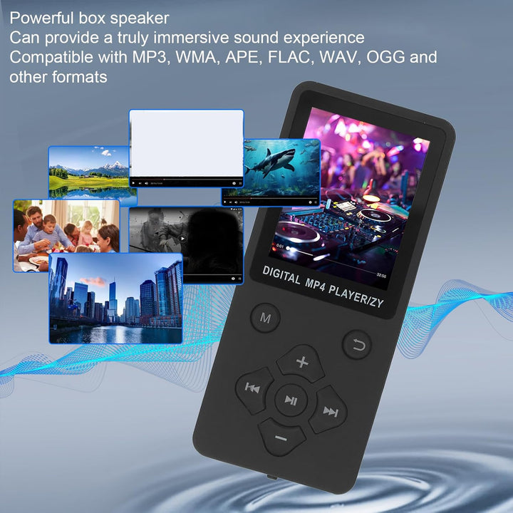 Elprico Musik-Player, MP3- & MP4-Player mit Bluetooth 5.0, 1.8 Zoll Farbbildschirm, HiFi-Sound, 128