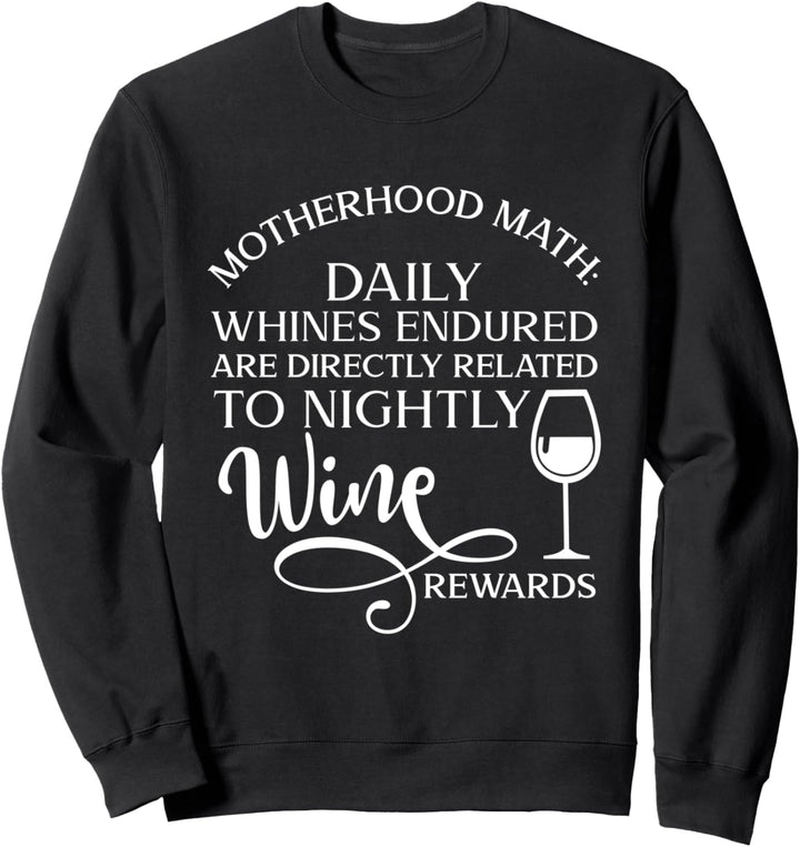 Mutterschaftsmathematik Tägliches Winseln steht in direktem Sweatshirt