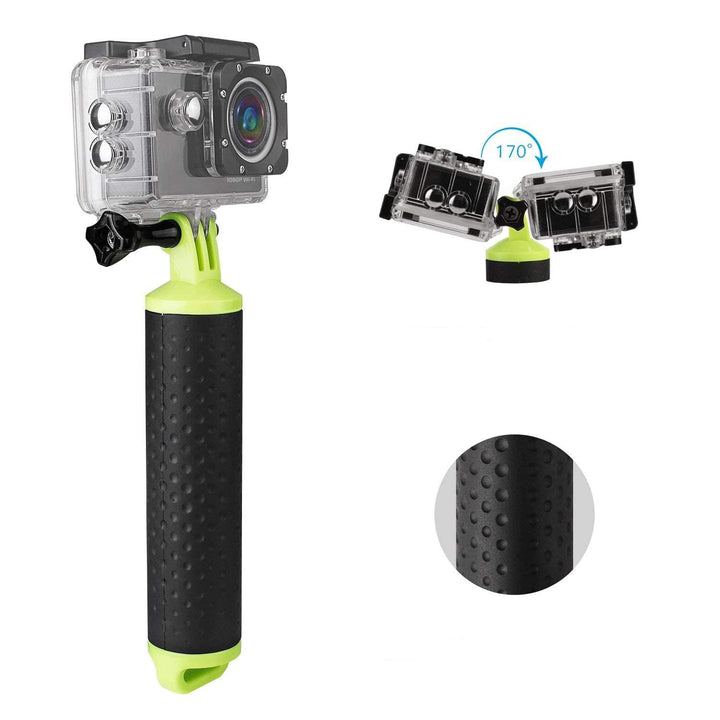 WOLFANG Schwimmer Handgriff Action Cam Unterwasser Handgriff, Floating Hand Grip Einbeinstativ Tauch