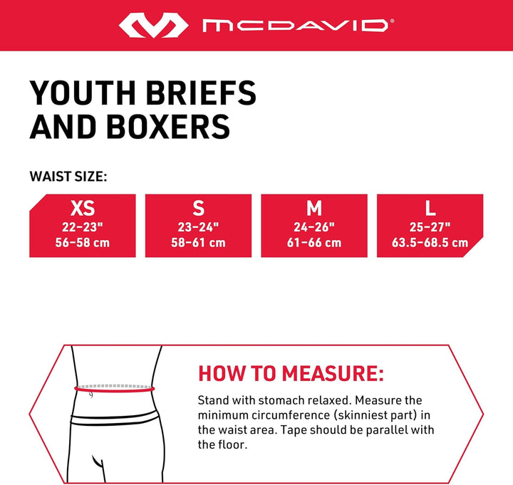 McDavid Classic Youth Brief mit Soft Schaumstoff Cup Einheitsgrösse, Einheitsgrösse