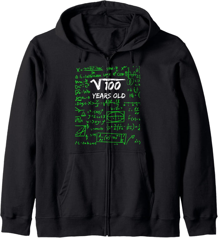 Quadratwurzel von 100 | 10. Geburtstag 10 Jahre altes Kapuzenjacke