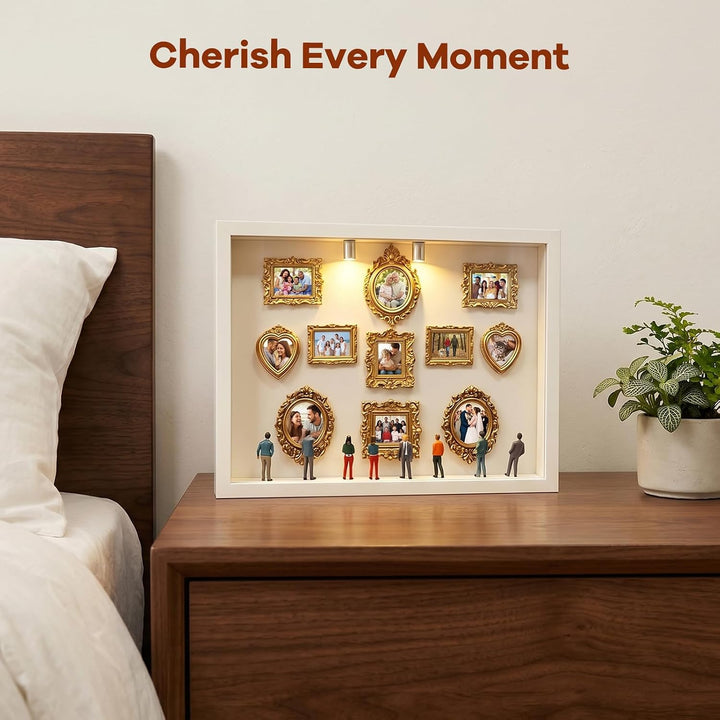 DIY Mini Museum Silhouette Box, Museum of Us DIY, Shadow Box,Miniatur Bilderrahmen Foto Erinnerungsa