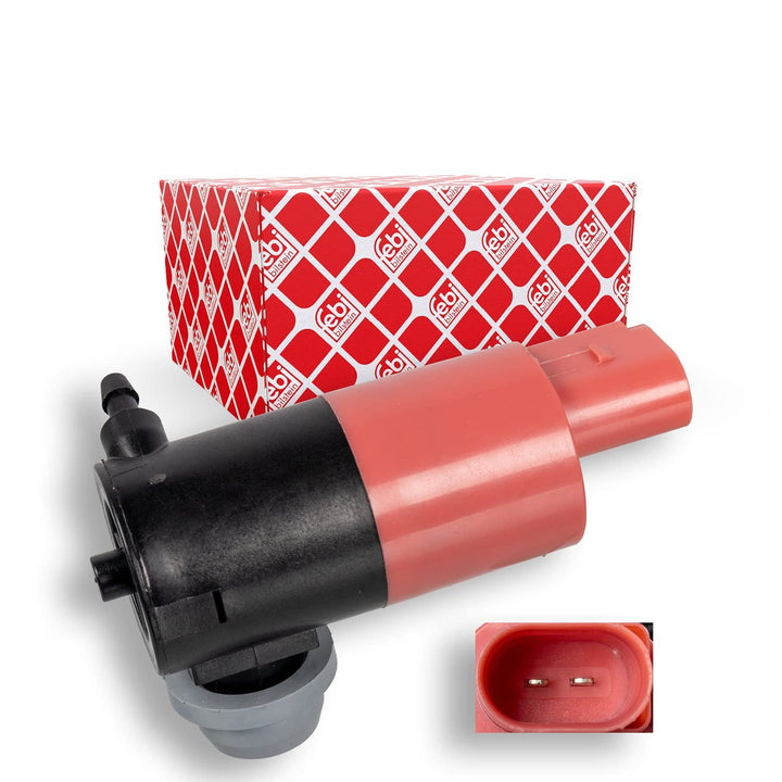 febi bilstein 109291 Waschwasserpumpe für Scheibenreinigungsanlage, mit Dichtring, 1 Stück
