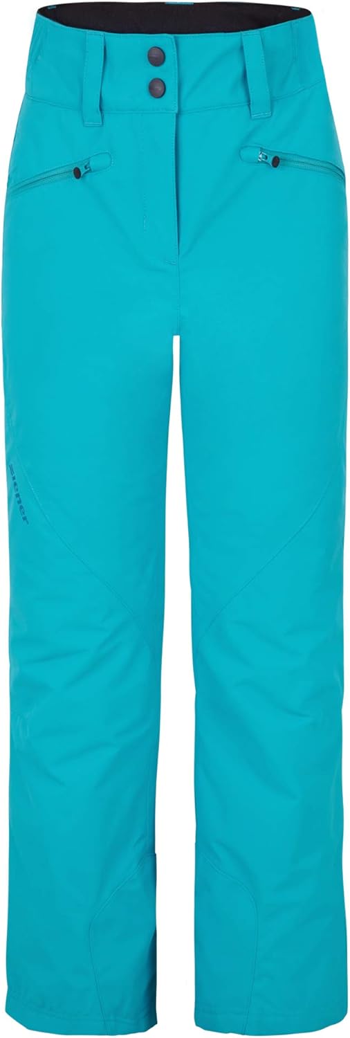 Ziener Mädchen Kinder Skihose, Winterhose | Wasserdicht, Winddicht, Warm Alin Junior 104 Carribean,