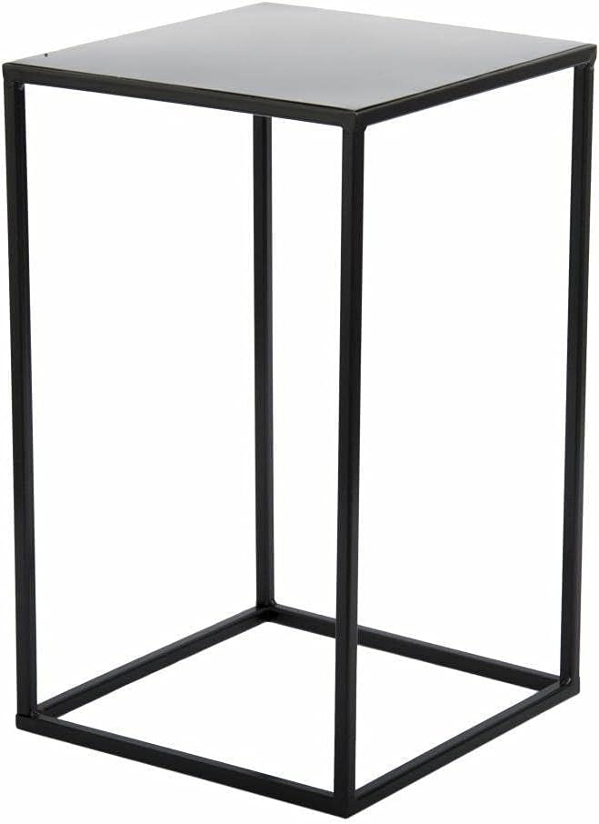 HowHomely Blumenständer Metall Schwarz 40 cm Hoch - Solider und Robuster Blumenhocker Metall - Pflan