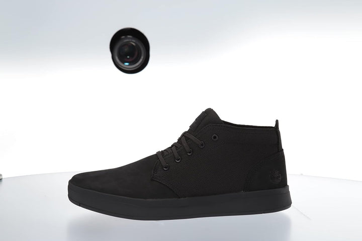 Timberland Herren Davis Square F/L Chukka Trainers and Sneakers Shoes, 41 EU Schwarz