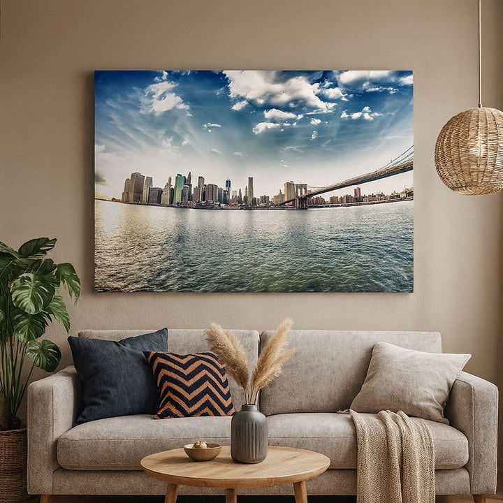 Bilder auf Leinwand 100x70cm Leinwandbild Amerika wohnung architektur gebäude Gross Wanddeko Bild Sc