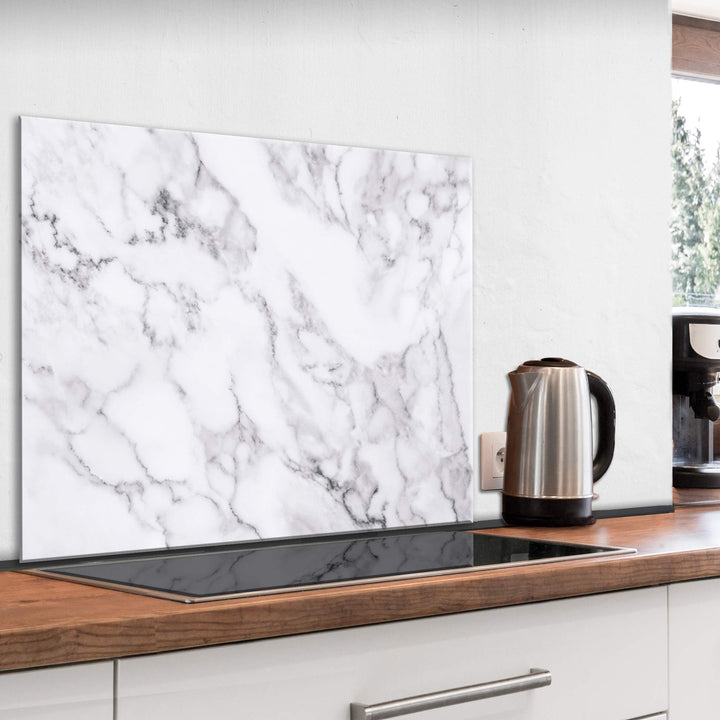 murando Spritzschutz Glas für Küche 80x60 cm Küchenrückwand Küchenspritzschutz Fliesenschutz Glasbil