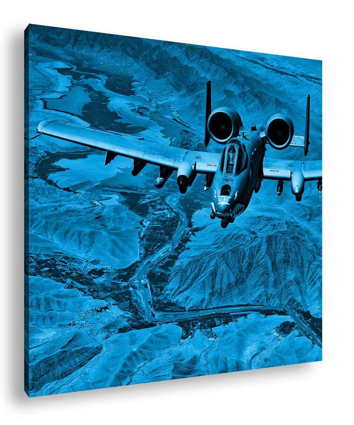 deyoli Atemberaubendes Militär Flugzeug Format: 60x60 Effekt: Zeichnung als Leinwandbild, Motiv auf