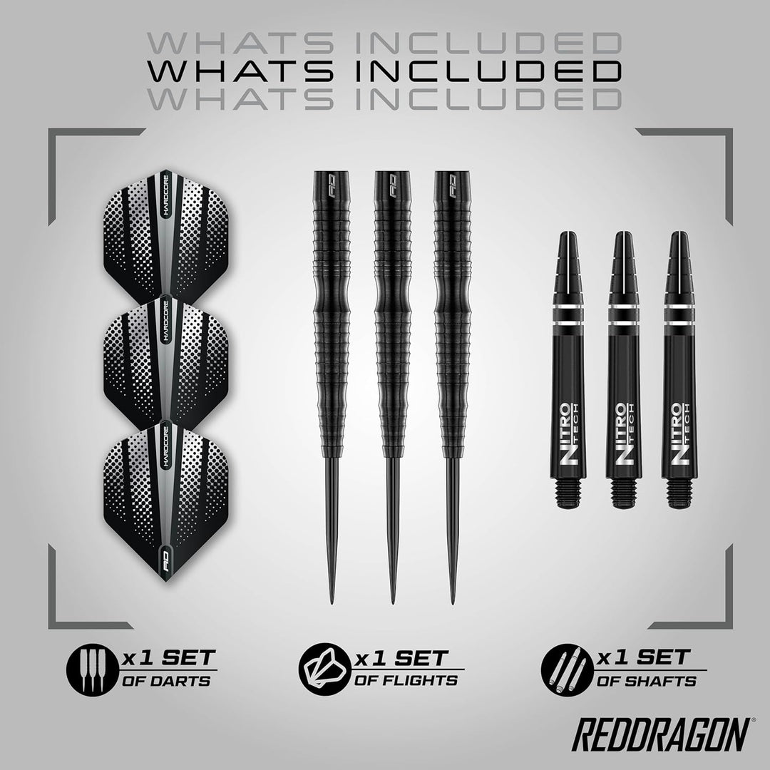 RED DRAGON Razor Edge Extreme Professional Tungsten Darts Set with Flights and Stems 21.0 Gramm, 21.