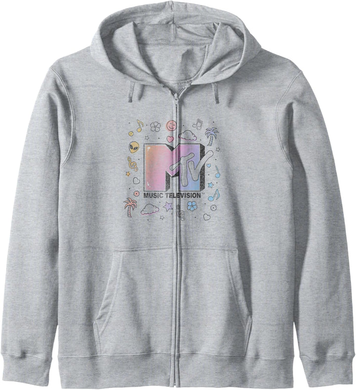MTV Music Television Doodles Logo Kapuzenjacke