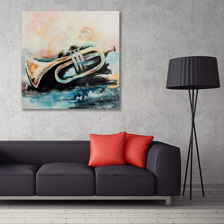 Feeby. Wandbild - 1 Teilig - 60x60 cm, Leinwand Bild Leinwandbilder Bilder Wandbilder Kunstdruck, TR