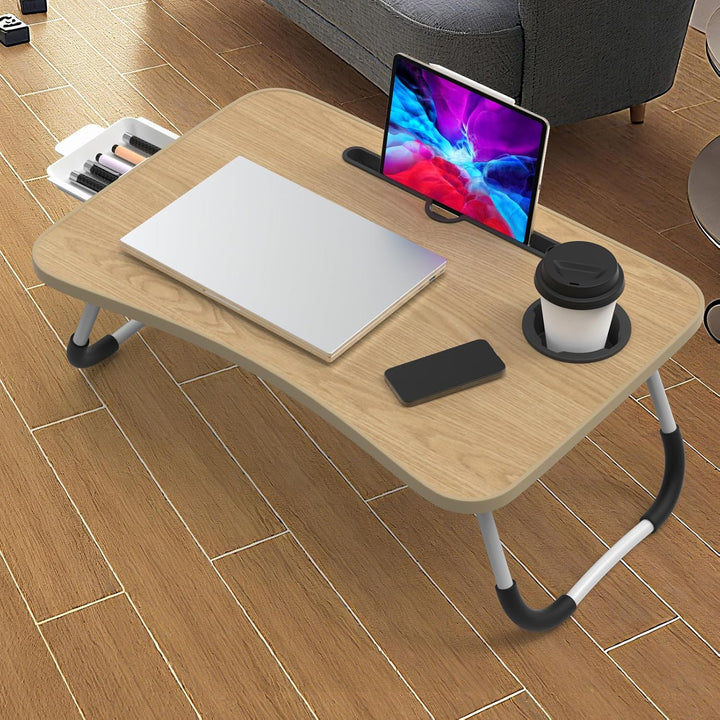 Huracan Laptop Tisch für Sofa, Betttablett Klappbar, Tragbares Laptoptisch für Bett, Lapdesk mit Sch