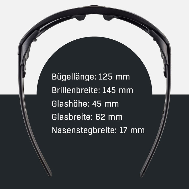 ALPINA SKYWALSH V - Selbsttönende, Bruchfeste & Beschlagfreie Sport- & Fahrradbrille Mit 100% UV-Sch