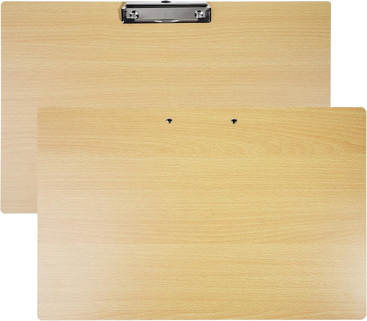 2er Klemmbrett Querformat Extra Gross, 11x17 Zoll Klemmbrett Querformat Grösse Holz Clipboard zum Au